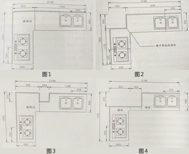 櫥柜臺(tái)面接駁位設(shè)計(jì)圖